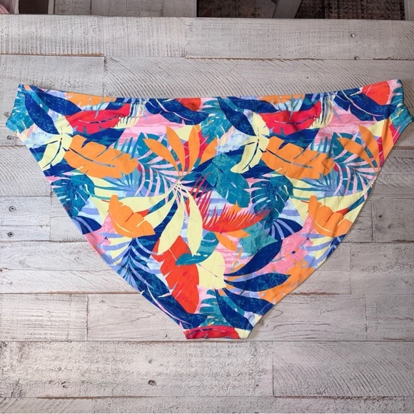 Floral Bikini Bottom Blue Red Yellow Pink Old Navy Woman's Size 4X - Picture 8 of 15